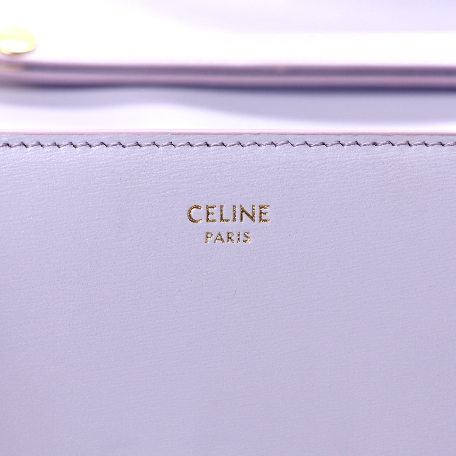 Celine Shiny Calfskin Triomphe Margo Wallet on Chain Light Lavender 6 of 9