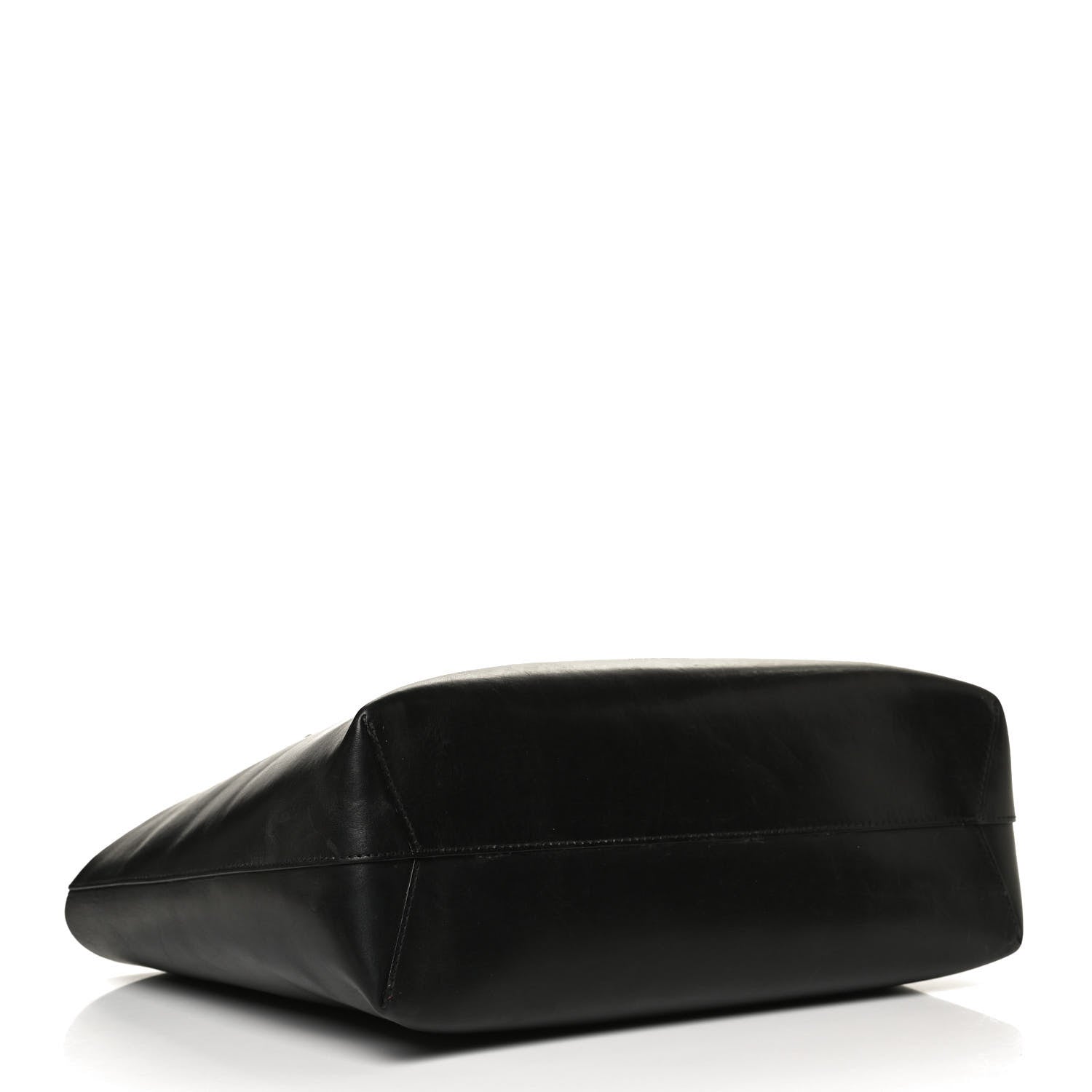 Mansur Gavriel Calfskin Small Shopping Tote Black Flamma 4 of 11