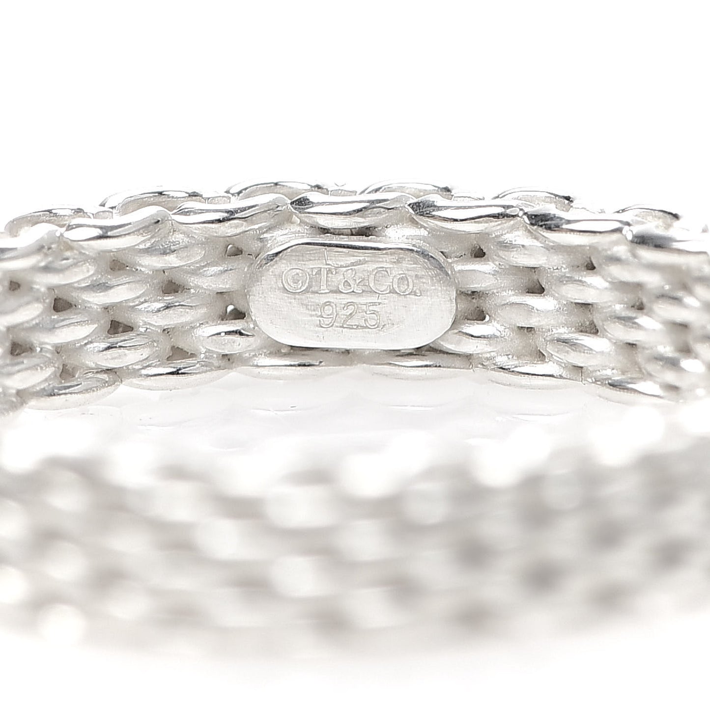 Sterling Silver Narrow Mesh Somerset Ring 51 5.75