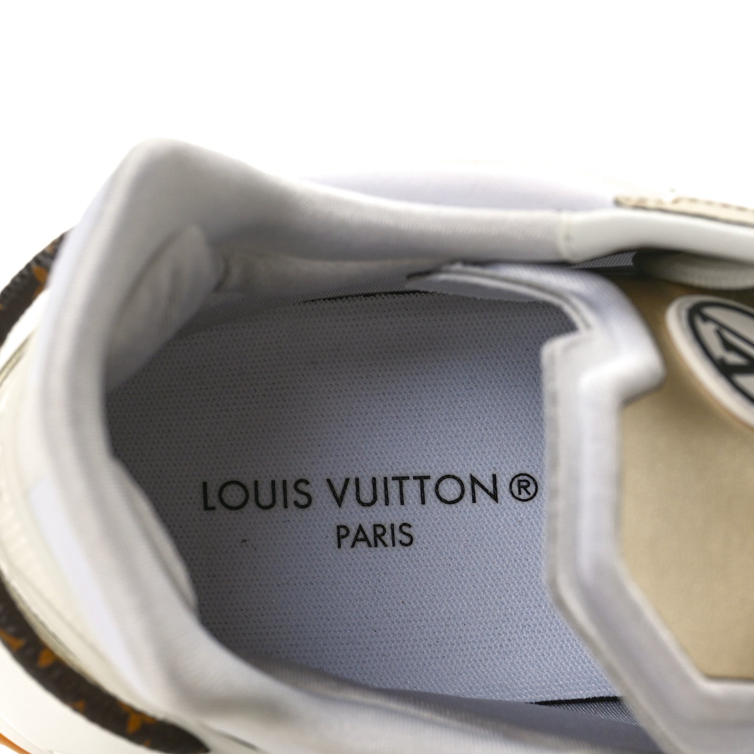 Louis Vuitton Monogram Calfskin Run 55 Sneakers 38.5 White 8 of 10