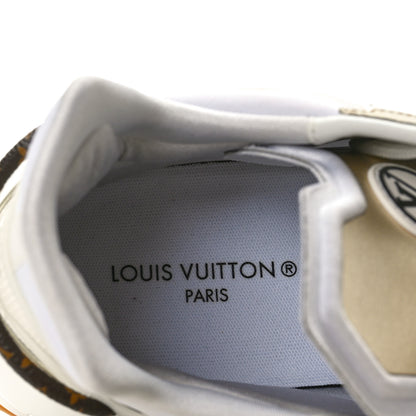 Louis Vuitton Monogram Calfskin Run 55 Sneakers 38.5 White 8 of 10