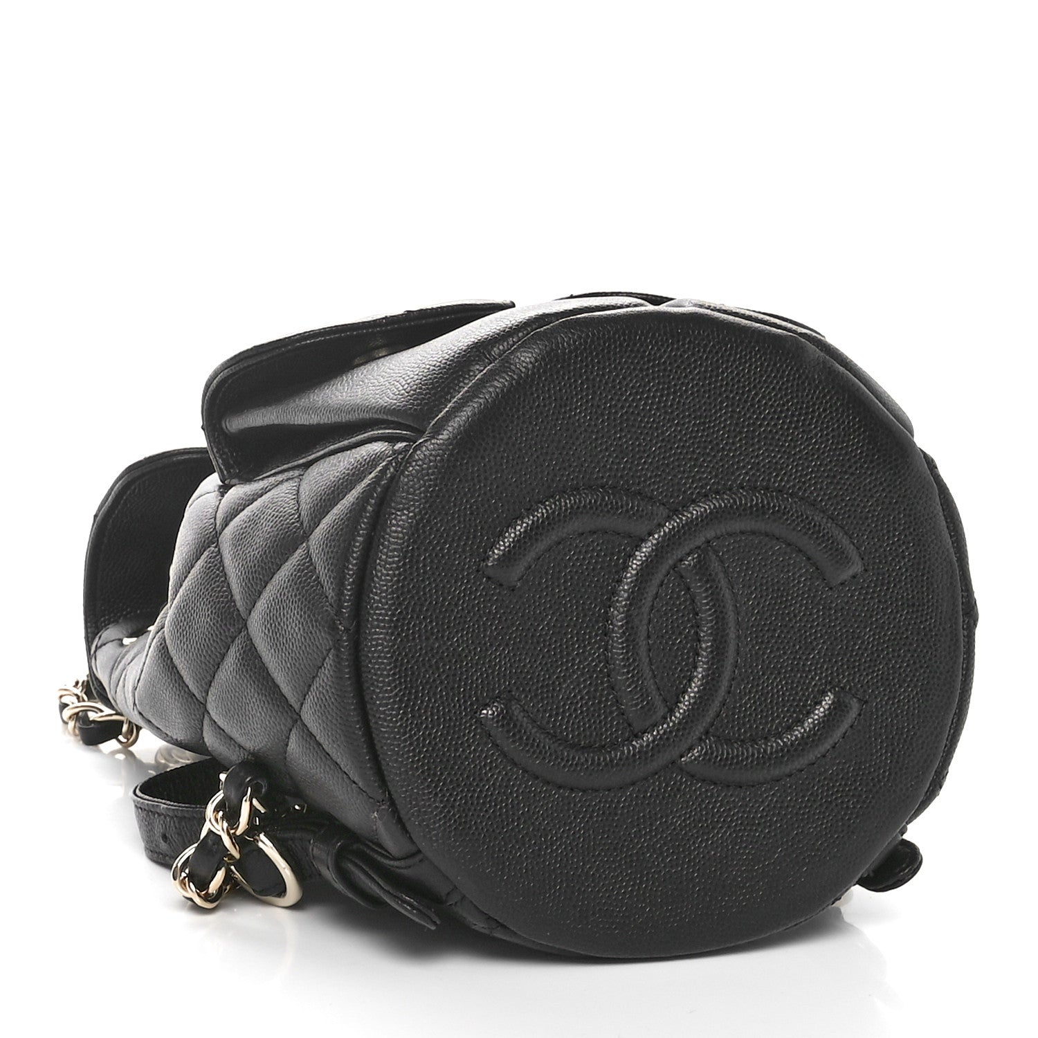 Chanel Caviar Quilted Pockets Backpack Black 3 of 9
