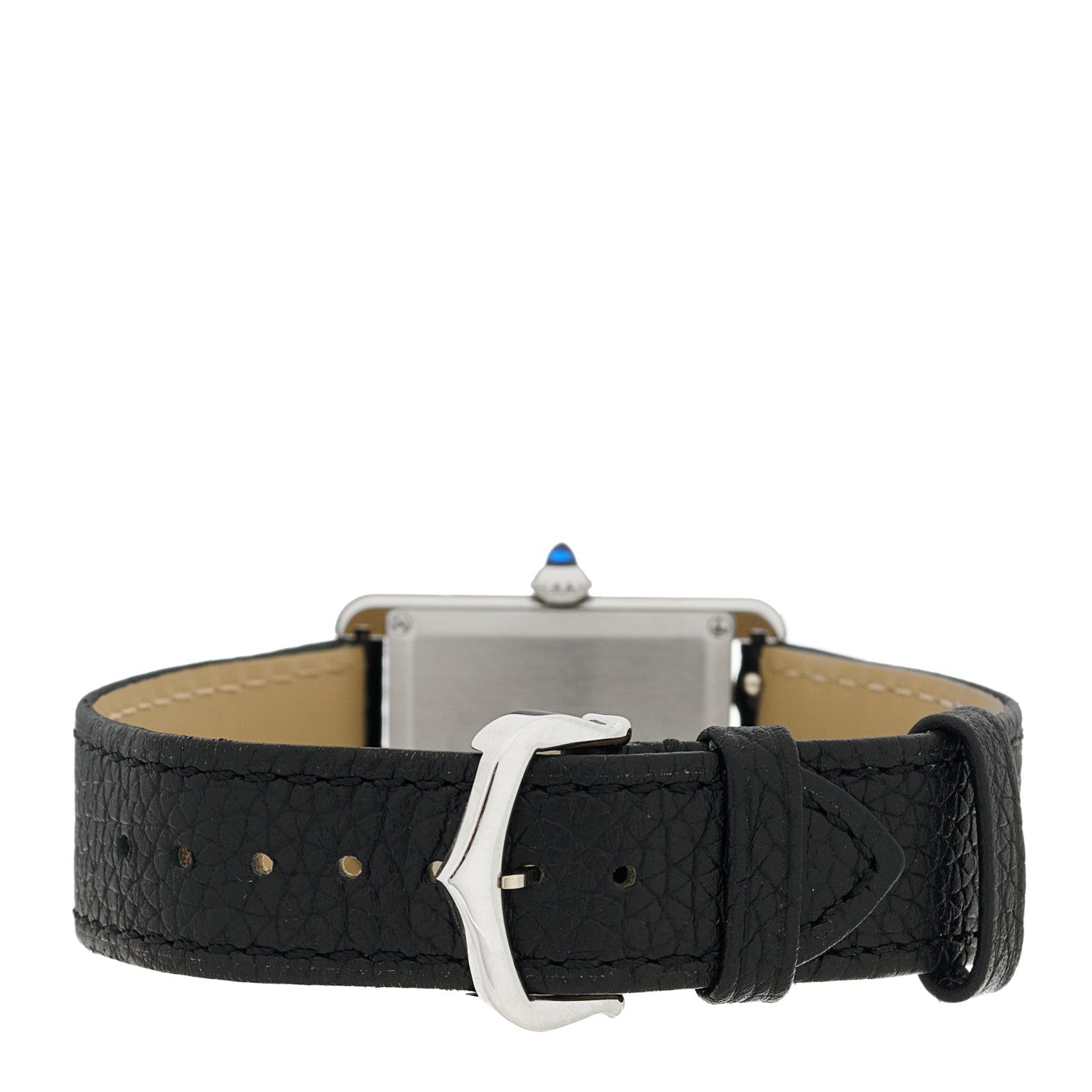 Cartier Stainless Steel Calfskin 25mm Must de Cartier Tank Quartz Watch 3 of 5