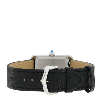 Cartier Stainless Steel Calfskin 25mm Must de Cartier Tank Quartz Watch 3 of 5