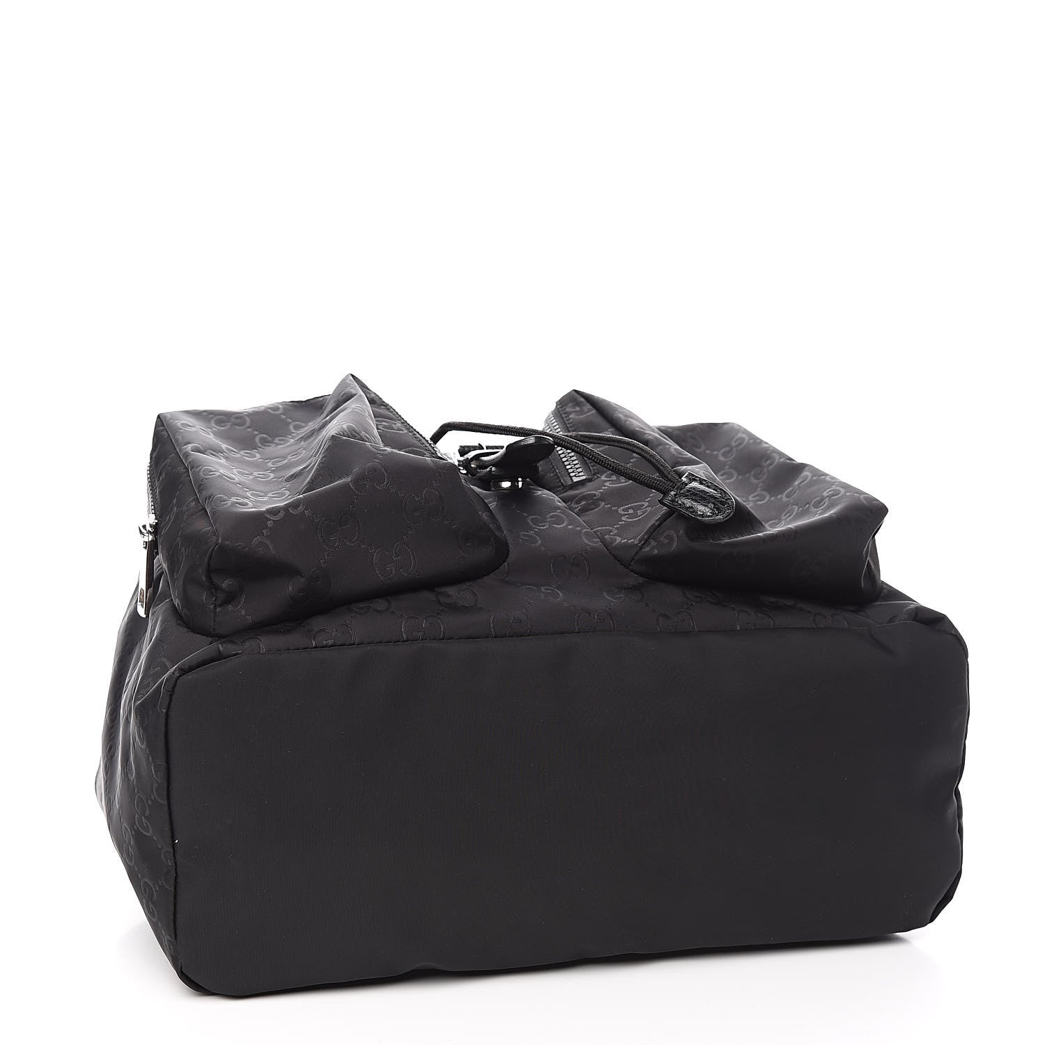 Gucci Nylon Monogram Small Single Buckle Backpack Black 4 of 10