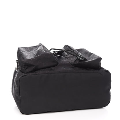 Gucci Nylon Monogram Small Single Buckle Backpack Black 4 of 10