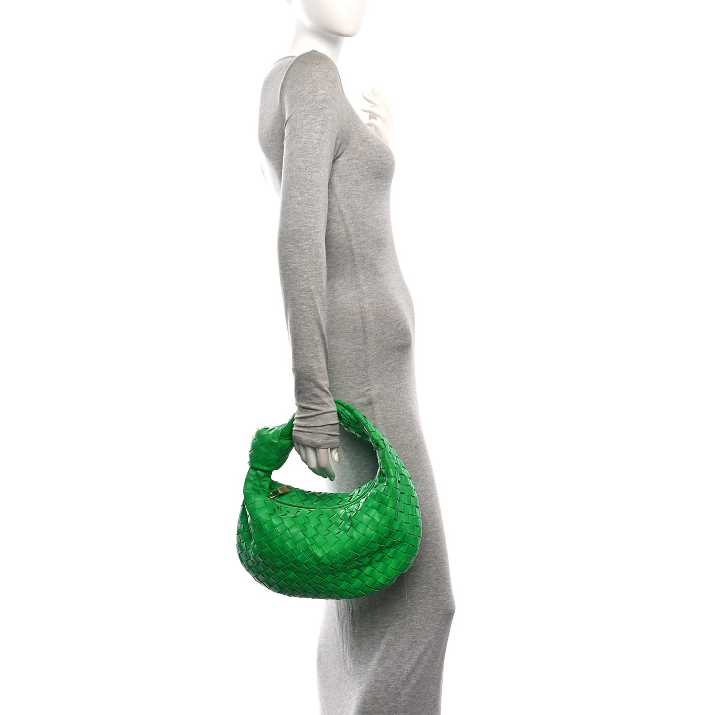 Nappa Intrecciato Teen Jodie Hobo Parakeet