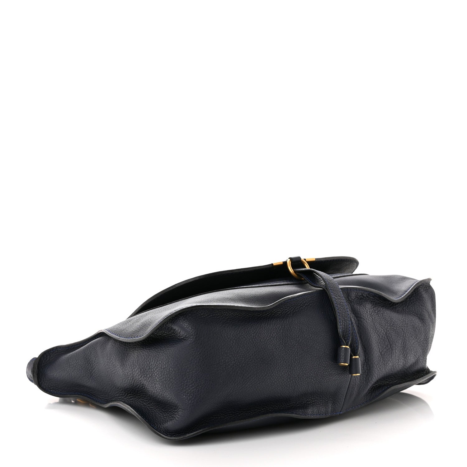 Chloe Calfskin Large Marcie Satchel Royal Navy 4 of 12