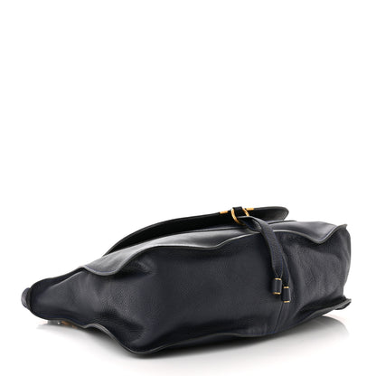 Chloe Calfskin Large Marcie Satchel Royal Navy 4 of 12