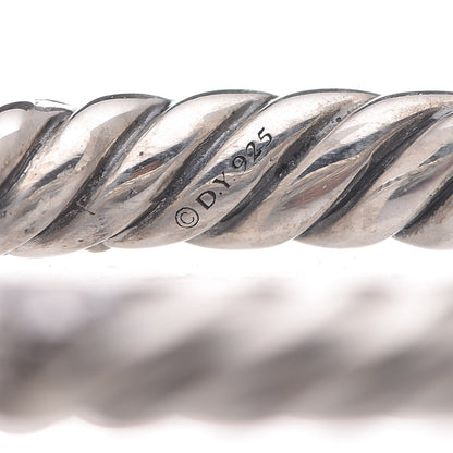 David Yurman Sterling Silver Diamond Petite Pave Band Ring 57 8 4 of 4