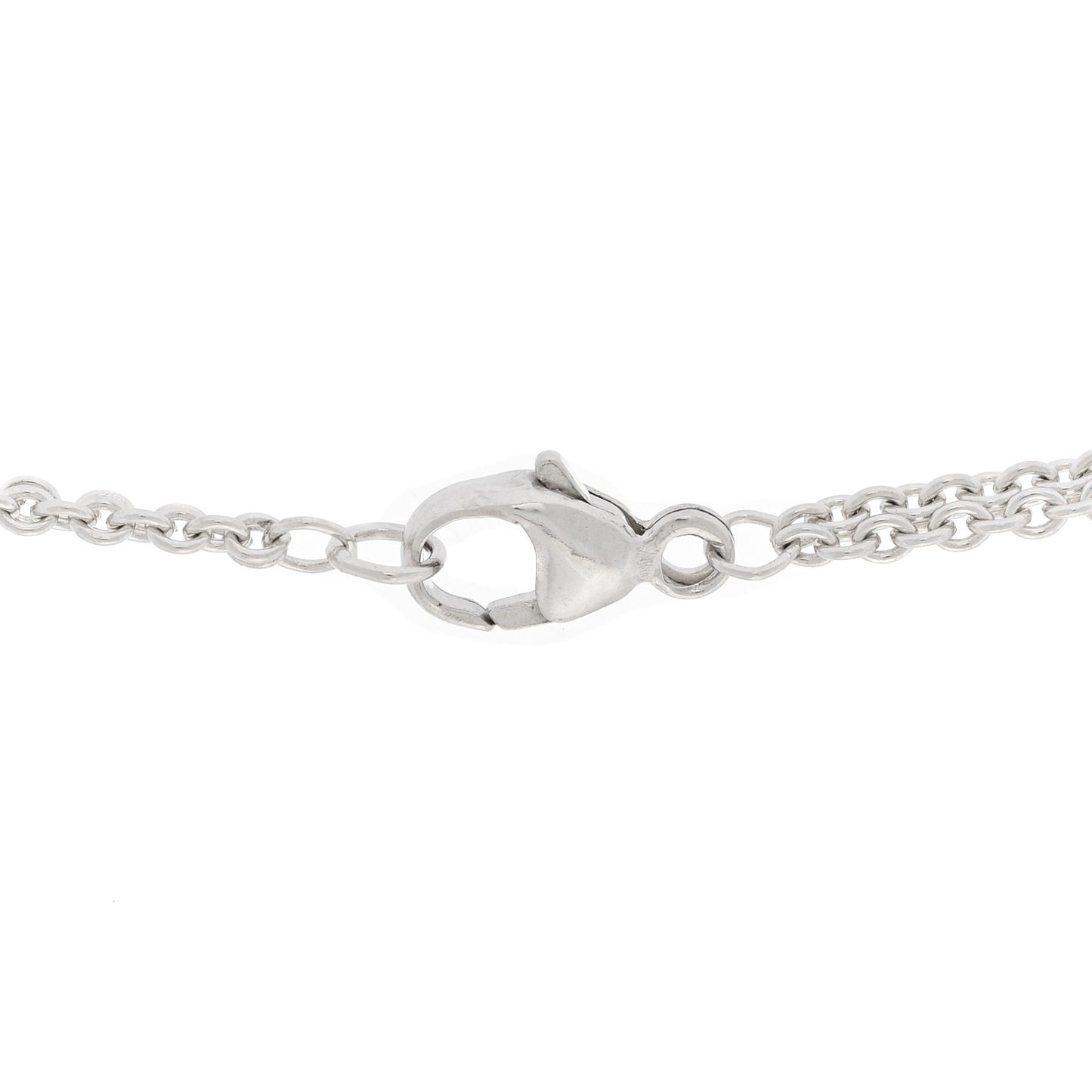 Sterling Silver Dragonfly Pendant Double Chain Necklace