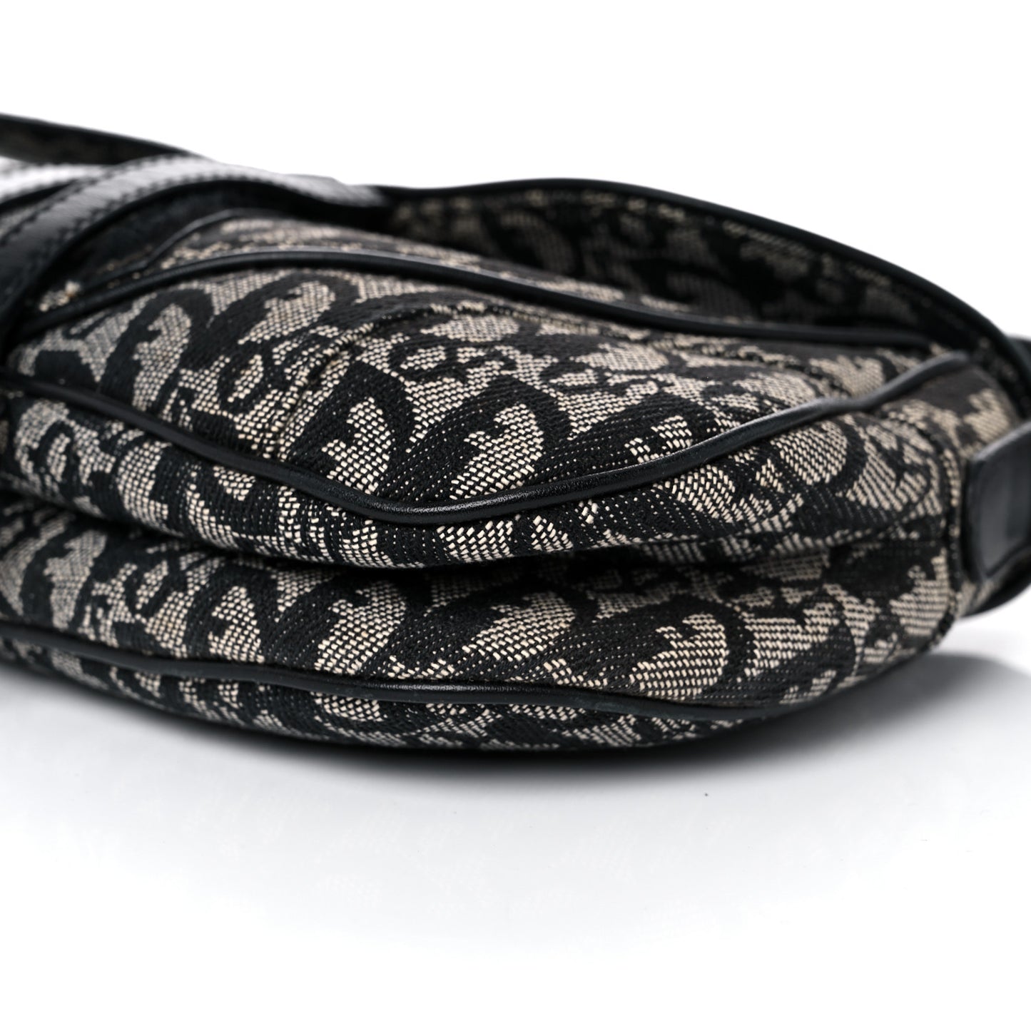 Monogram Double Saddle Bag Black