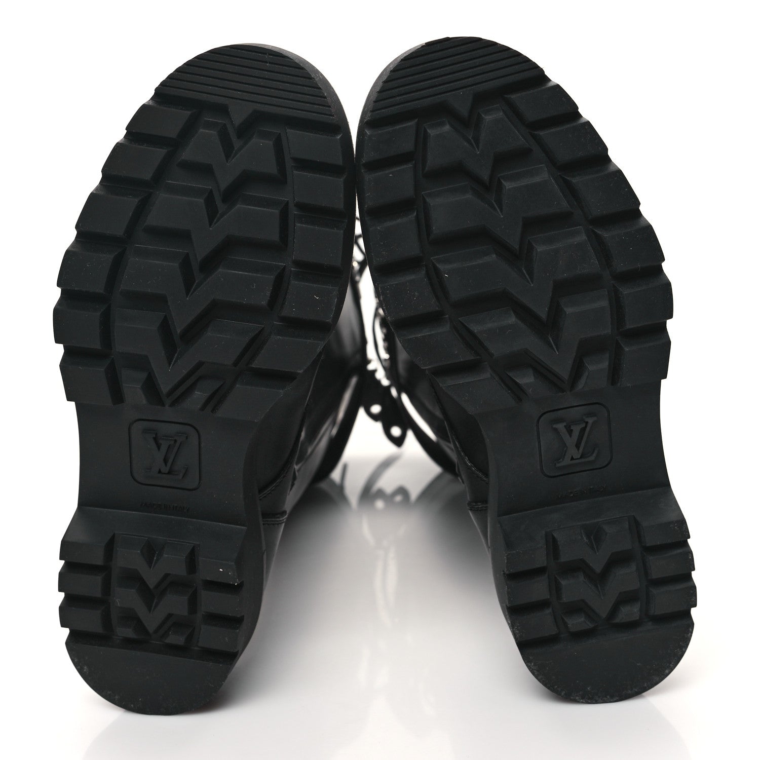 Louis Vuitton Monogram Calfskin Territory Tall Lace Up Ranger Boots 37 Black 5 of 8