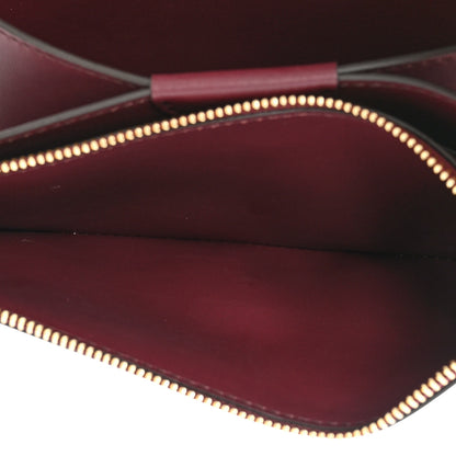 Burberry Calfskin Logo Hazelmere Wallet With Detachable Strap Deep Maroon 5 of 12