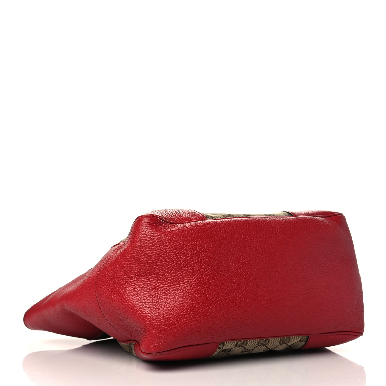 Gucci Monogram Bree Zippered Tote Beige Red 4 of 10
