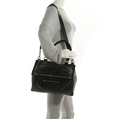 Givenchy Tumbled Sheepskin Medium Pandora Bag Black 2 of 10