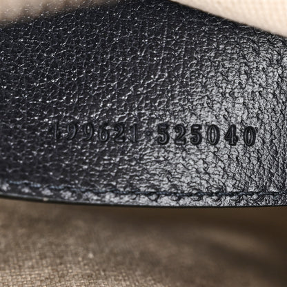 Gucci GG Supreme Monogram Textured Dollar Calfskin Web Small Ophidia Dome Shoulder Bag Beige Blue 7 of 10