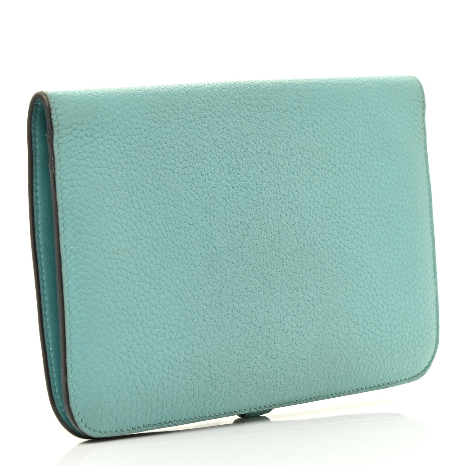 Hermes Togo Dogon Duo Wallet Bleu Atoll 3 of 14