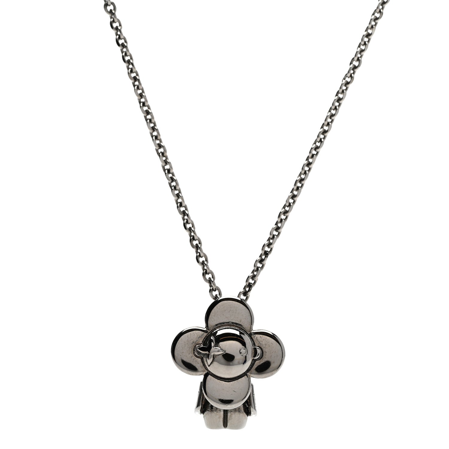 Louis Vuitton Monogram Eclipse Vivienne Pendant Necklace 1 of 7