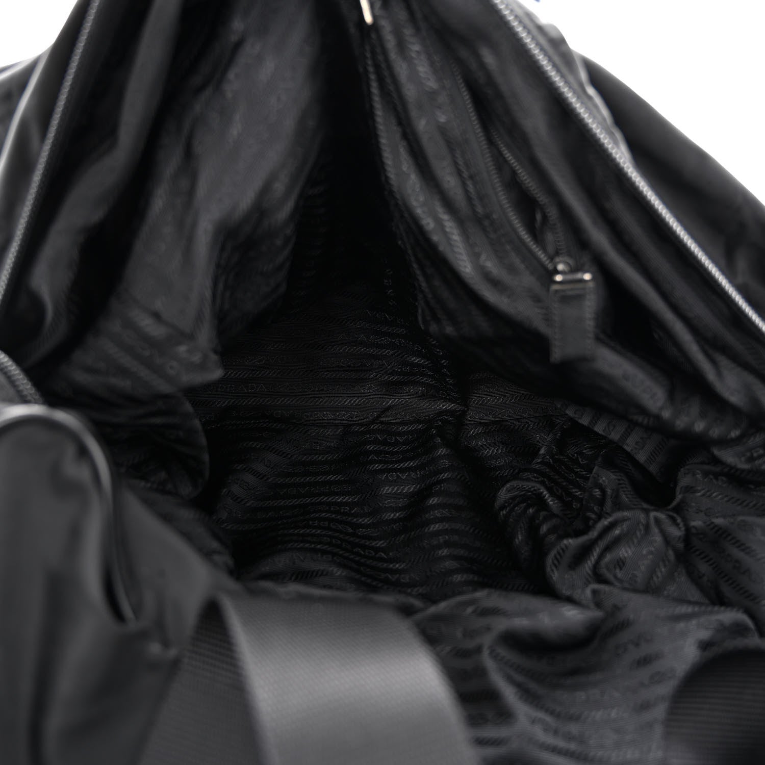 Prada Re-Nylon Saffiano Duffle Bag Black 5 of 18