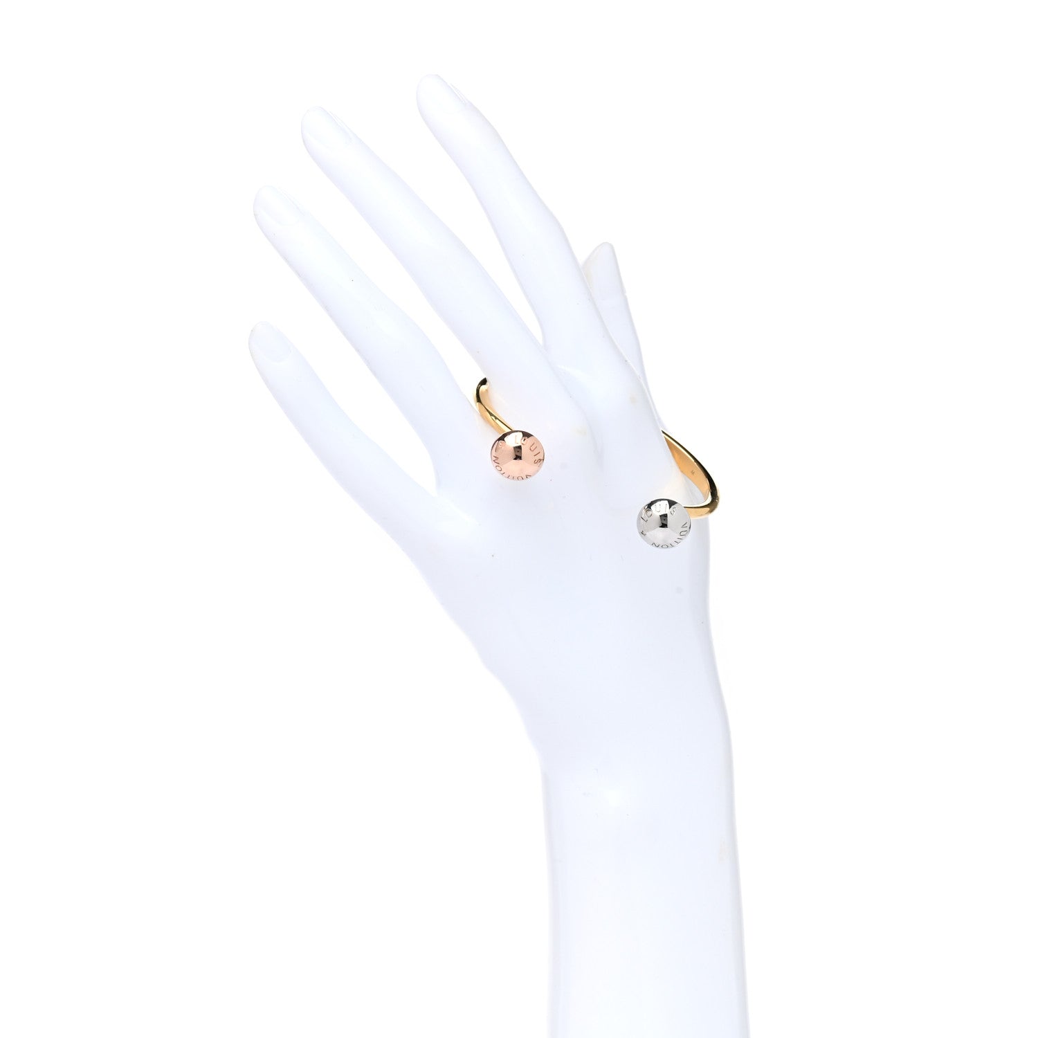 Louis Vuitton Metal Studdy Bracelet M Gold Rose Gold Silver 2 of 7