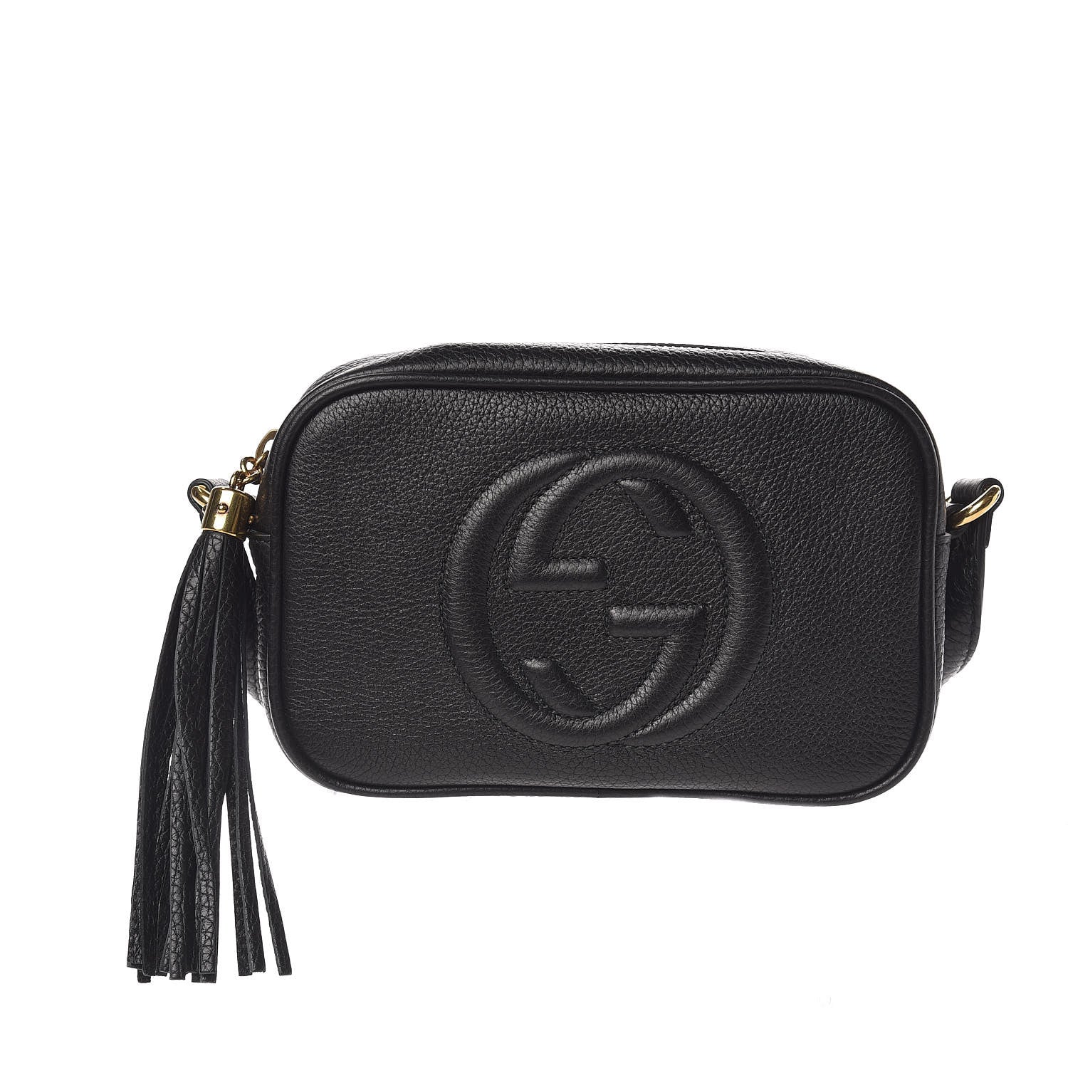 Gucci Pebbled Calfskin Mini Soho Disco Bag Black 1 of 9