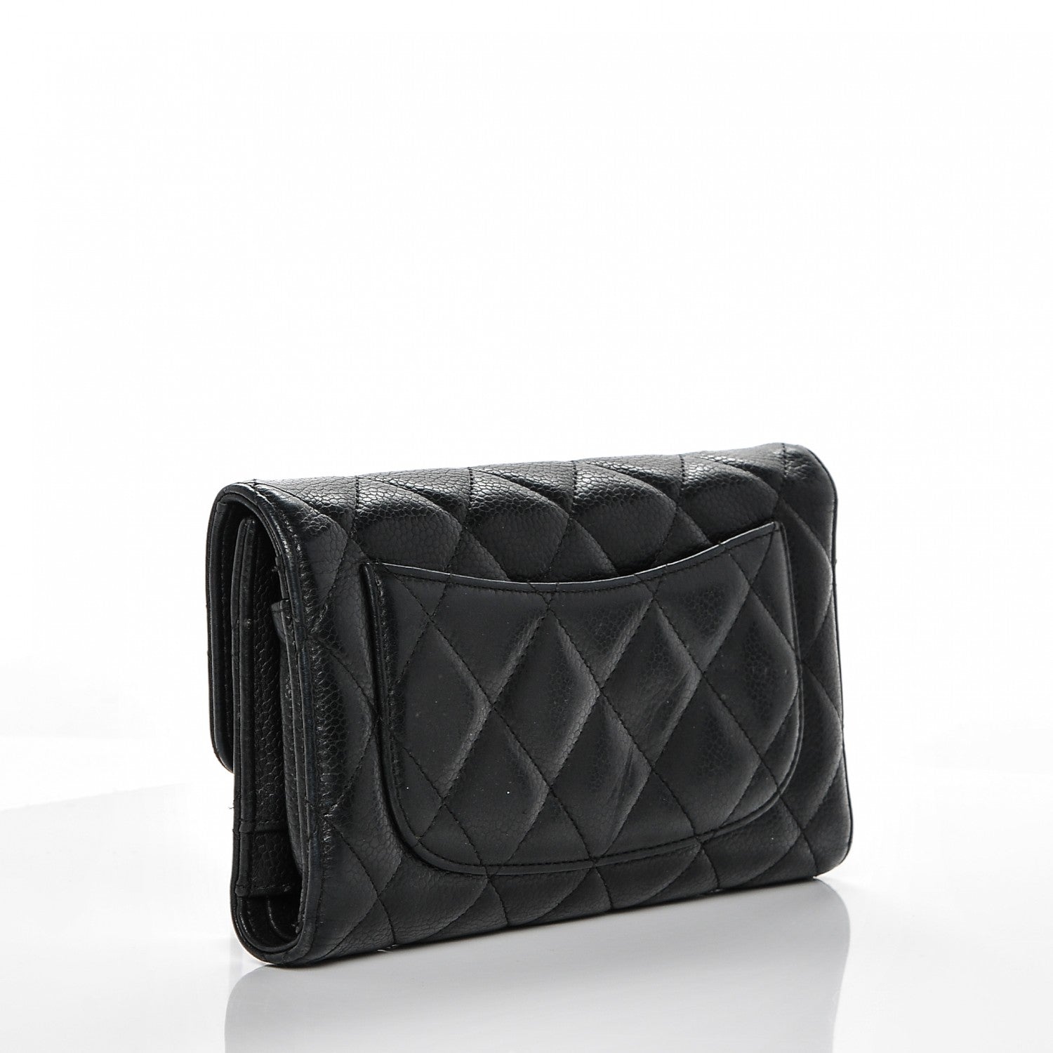 Chanel Caviar Quilted Large Flap Wallet Black 3 of 11