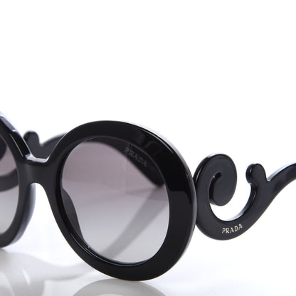Prada Baroque Sunglasses SPR 27N Black 7 of 8