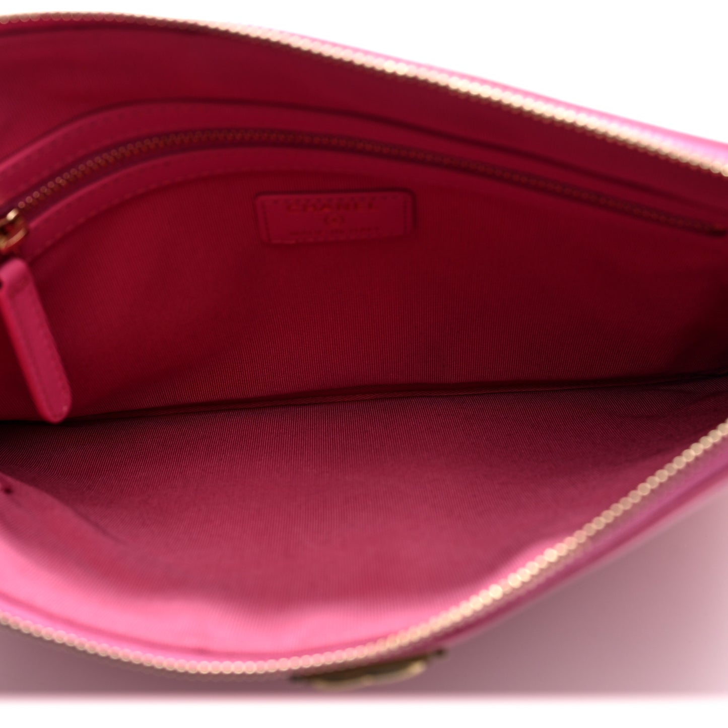 Caviar Quilted Medium Boy Cosmetic Case Pink