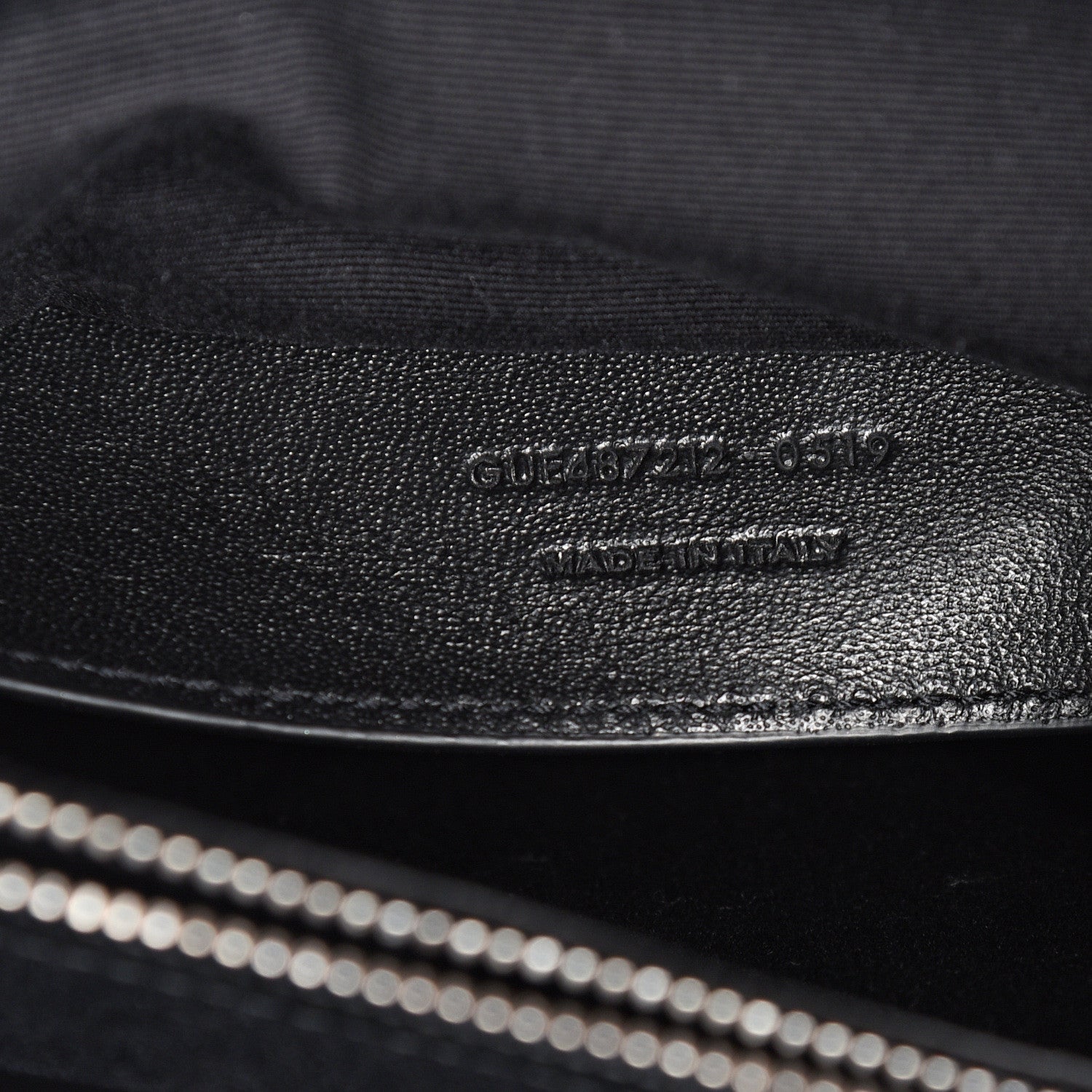 Saint Laurent Sheepskin Matelasse Chevron Monogram Large College Satchel Black 6 of 10