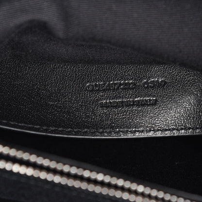 Saint Laurent Sheepskin Matelasse Chevron Monogram Large College Satchel Black 6 of 10