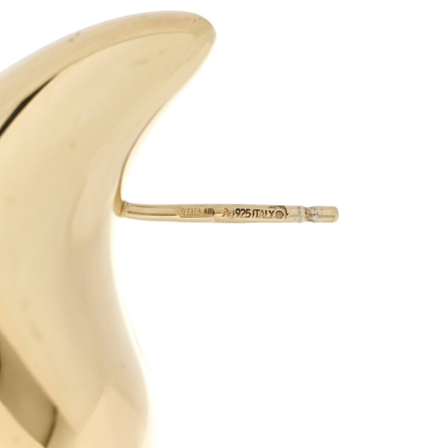 Bottega Veneta 18K Yellow Gold Sterling Silver Small Drop Earrings 4 of 4