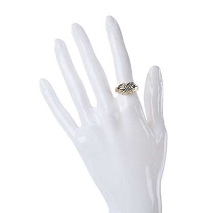 Tiffany 18K Yellow Gold Diamond Signature X Ring 53 6.25 2 of 6