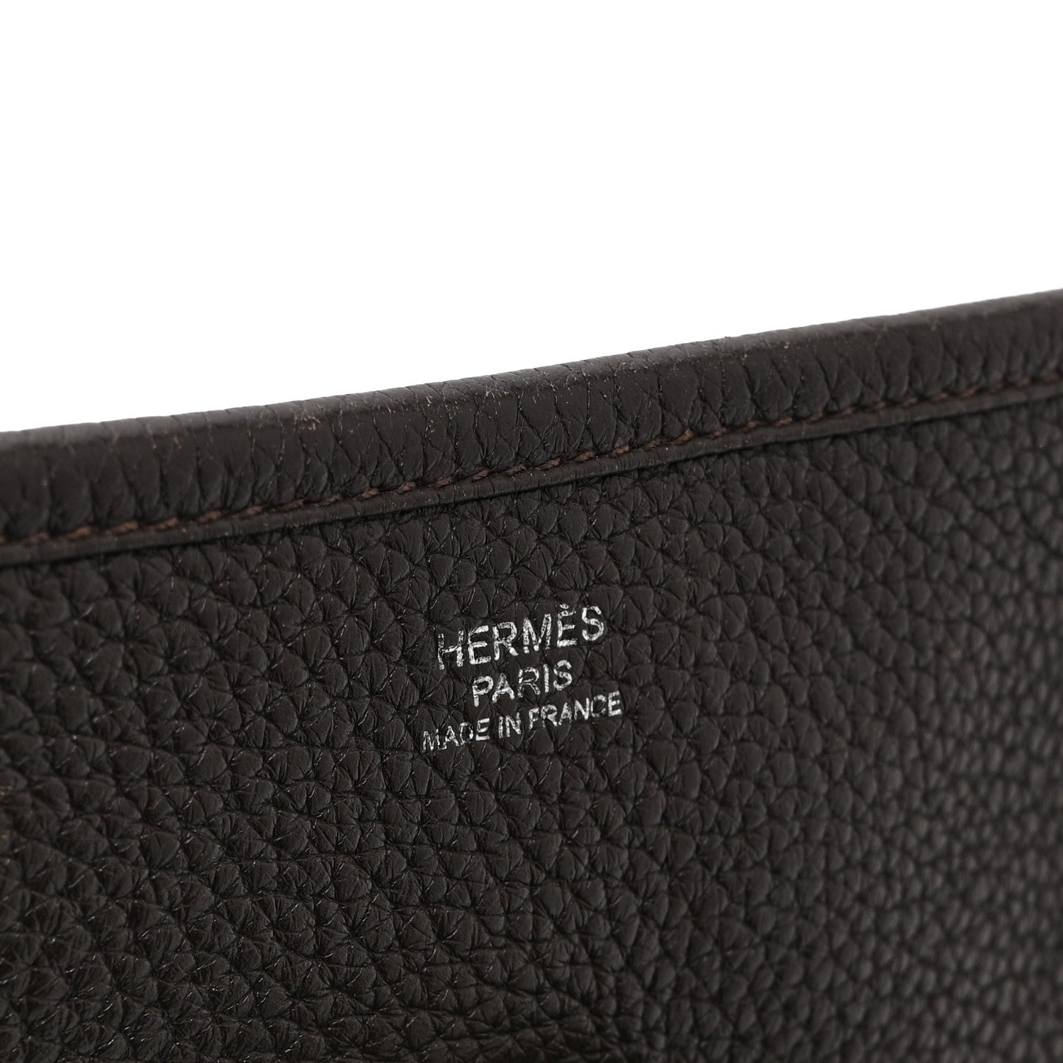 Hermes Taurillon Clemence Evelyne III GM Cafe 6 of 10