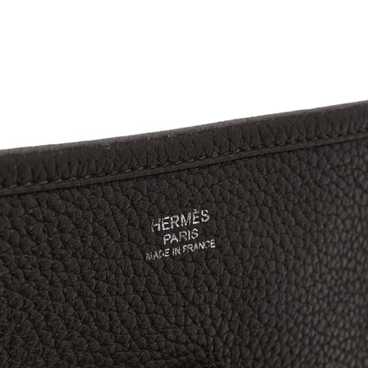 Hermes Taurillon Clemence Evelyne III GM Cafe 6 of 10