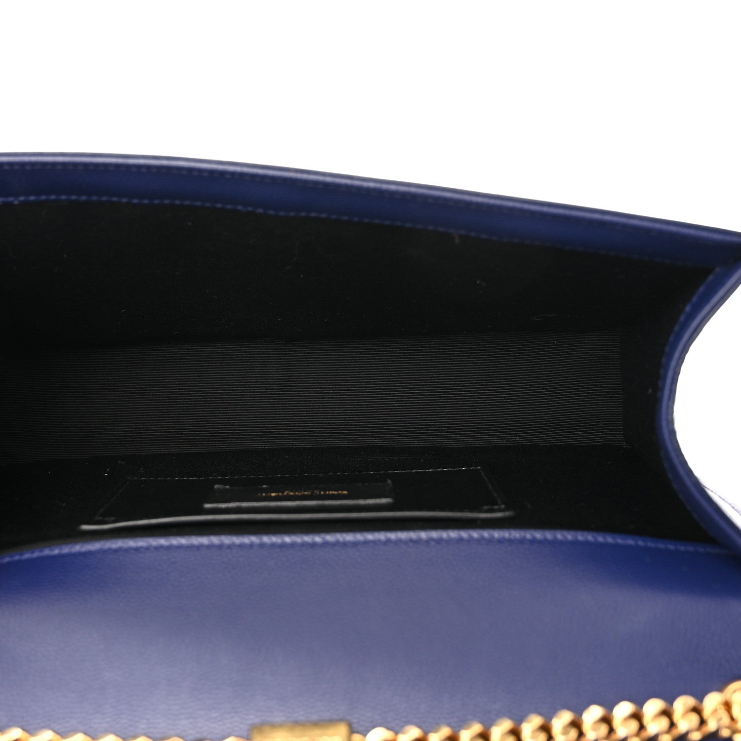 Saint Laurent Grain De Poudre Medium Classic Monogram Kate Satchel Flash Blue 4 of 9