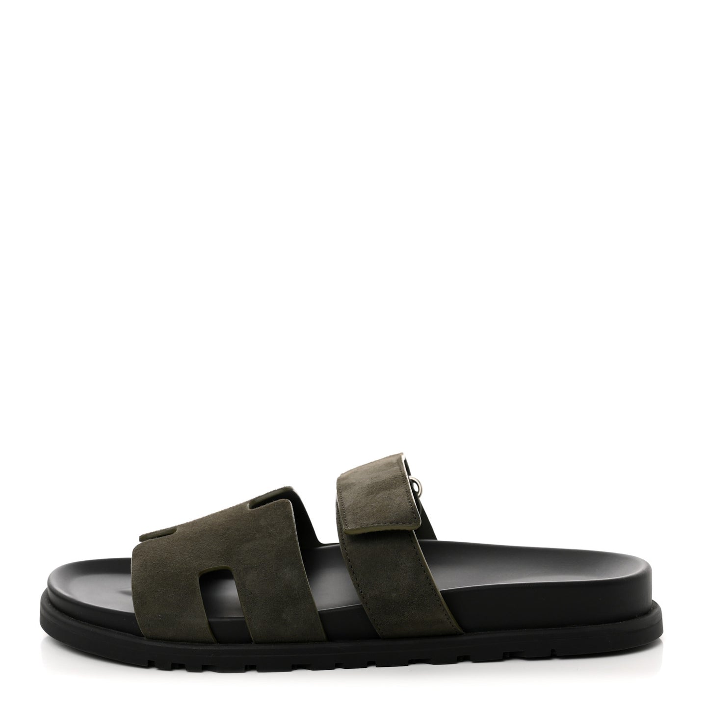 Suede Goatskin Mens Chypre Sandals 43.5 Vert Toundra