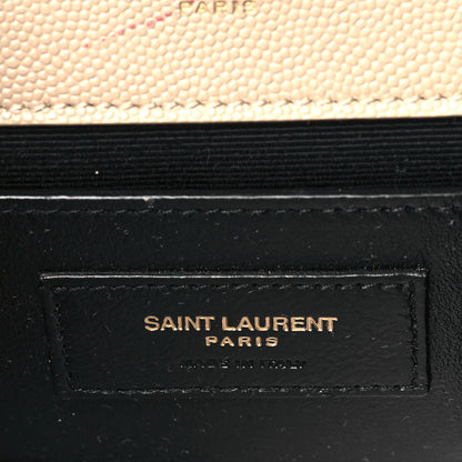 Saint Laurent Grain De Poudre Medium Monogram Kate Satchel Dark Beige 7 of 14