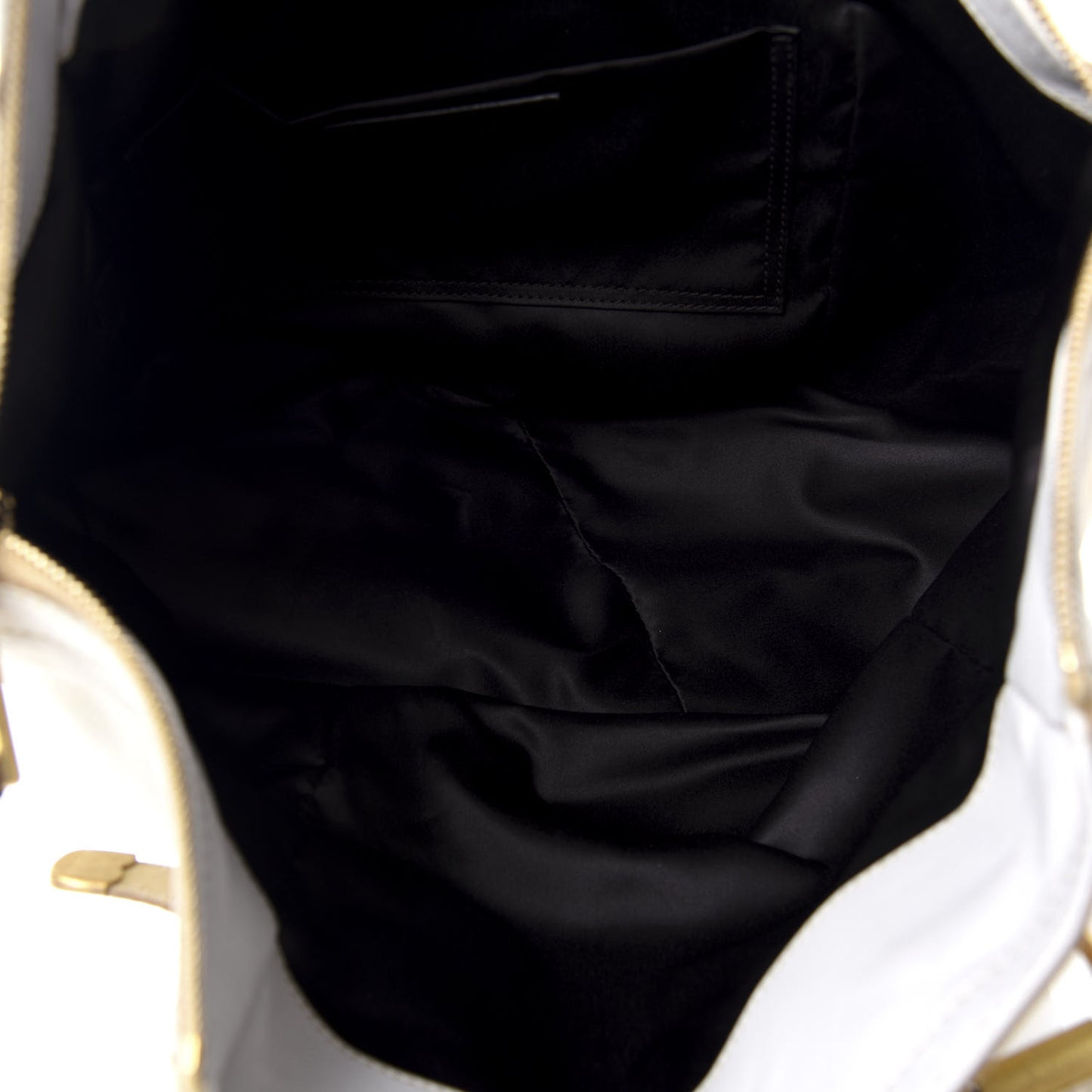 Suede Medium Degrade Downtown Bag White Gold