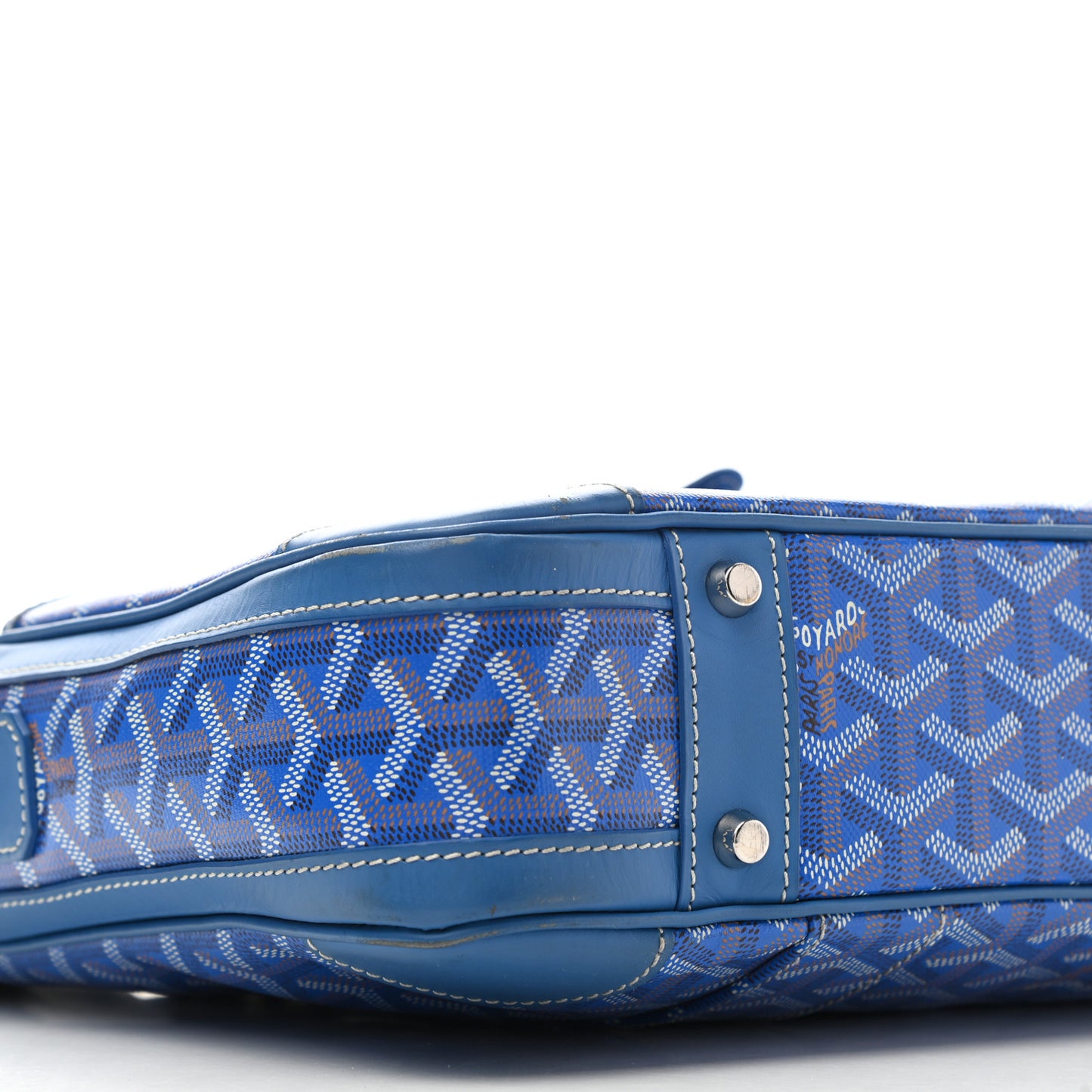 Goyardine Ambassade PM Briefcase Sky Blue