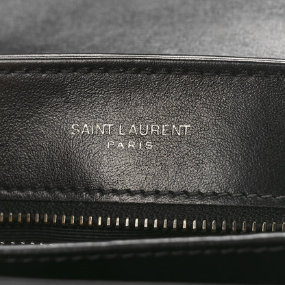 Saint Laurent Calfskin Y Quilted Monogram Monochrome Toy Loulou Crossbody Bag Black 6 of 8
