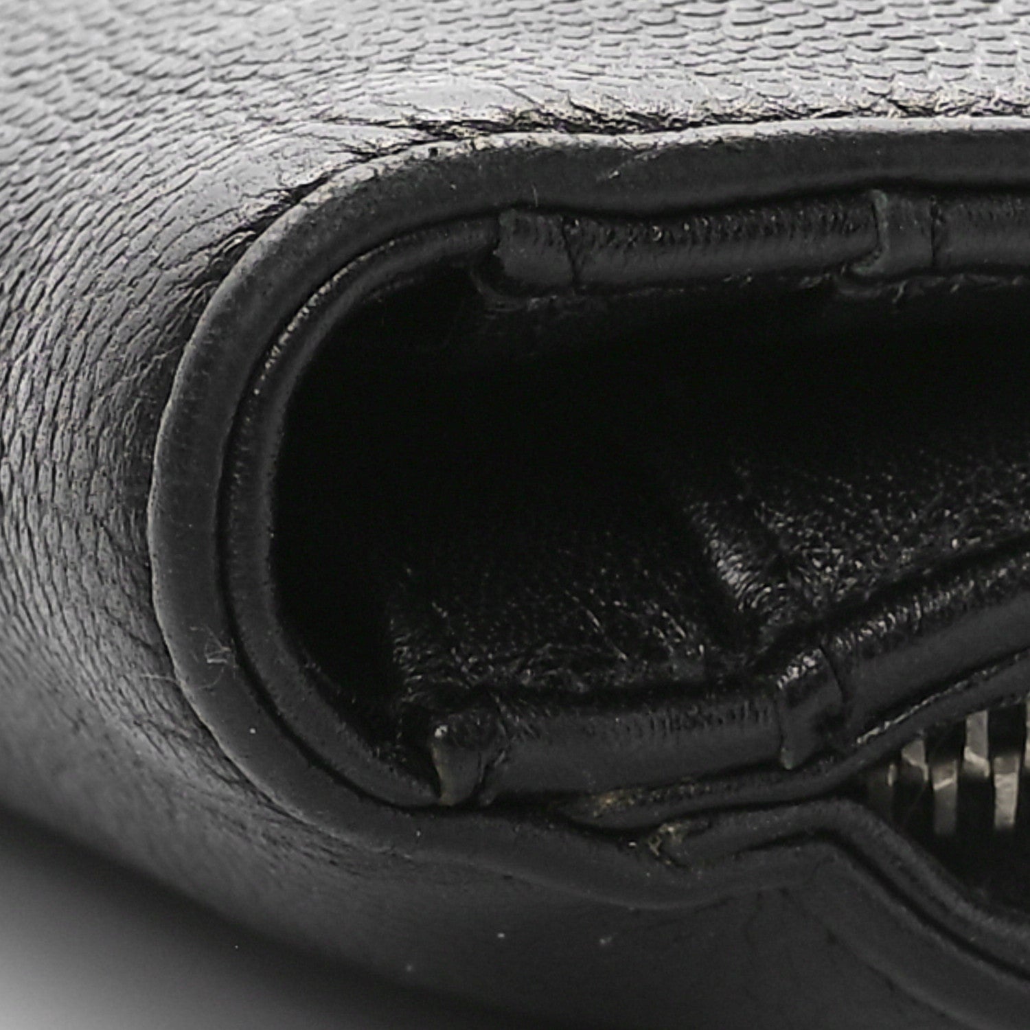 Chanel Caviar Sevruga Large Zip Pocket Wallet Black 11 of 11