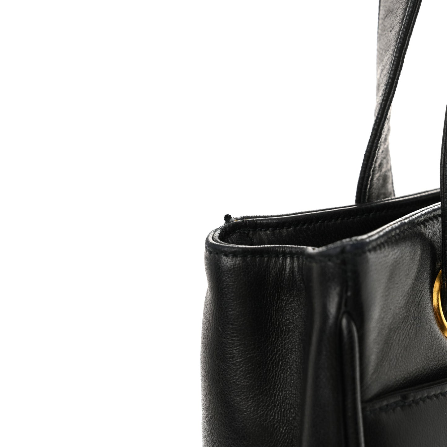 Lambskin Studded CC Tote Black