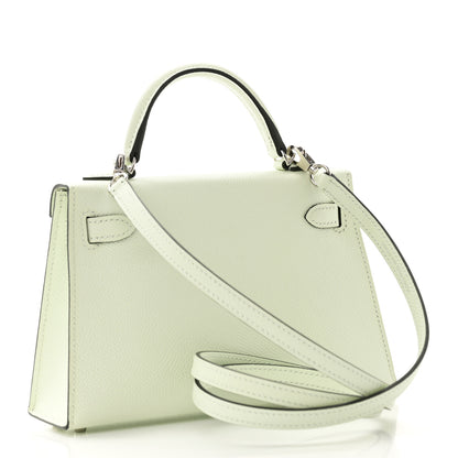 Hermes Epsom Mini Kelly Sellier 20 Vert Fizz 2 of 10