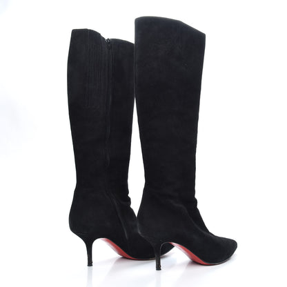 Christian Louboutin Veau Velours Alta Piga 70 Boots 39.5 Black 4 of 8