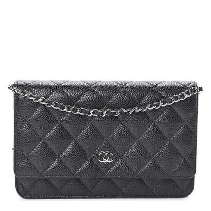 Chanel Caviar Quilted Wallet On Chain WOC Black 1 of 10