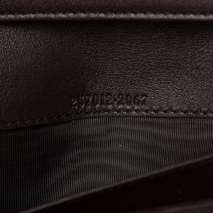 Gucci Monogram Margaux Calfskin Dice Continental Wallet Beige Ebony Dark Brown 7 of 9