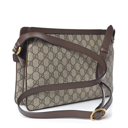 Gucci GG Supreme Monogram Web Medium Ophidia Shoulder Bag Beige New Acero 3 of 10