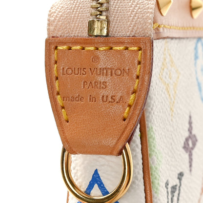 Louis Vuitton Monogram Multicolor Pochette Accessories White 7 of 9