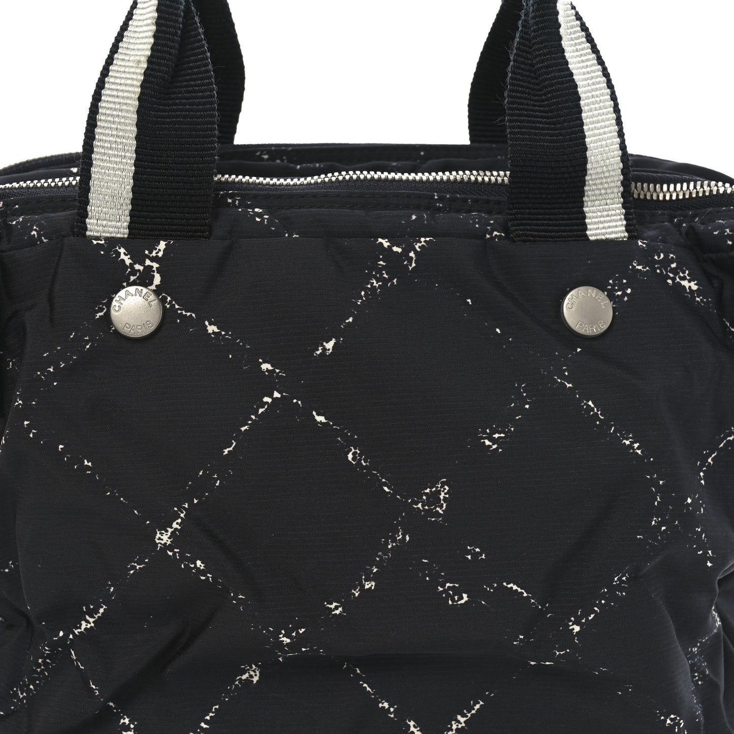 Nylon Travel Duffel Bag Black